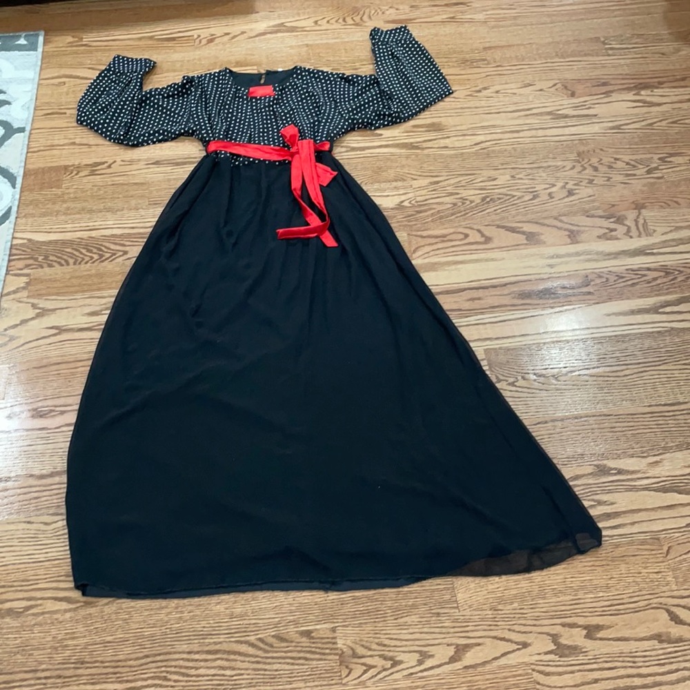 Long sleeve abaya Dress women size 5  new